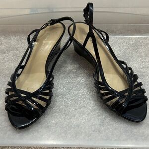 Etienne Aigner Elegant Black Strappy Women's Sandals